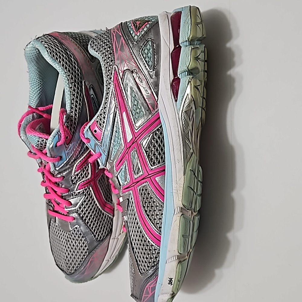 Oasics Duomax Women's Pink & Gray Sneakers Size 10 #S-118